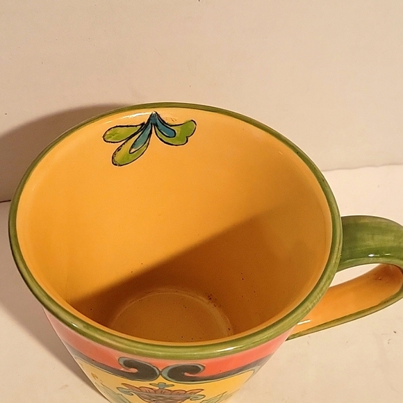 Talavera LARGE POTTERY MEXICAN ART MUG - Picture 4 of 5